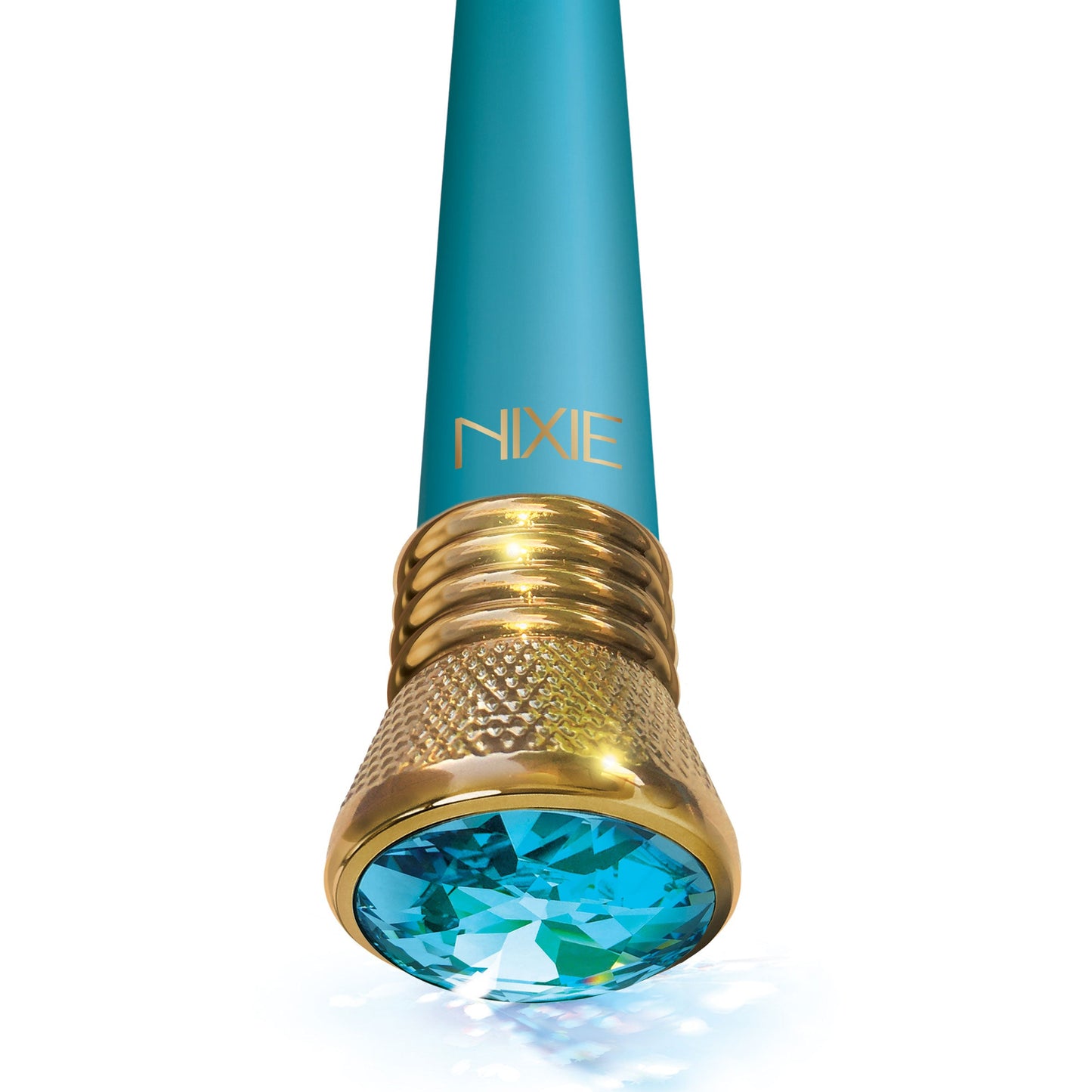 Nixie Jewel Satin Classic Vibe Aquamarine 7 Inch Waterproof G-Spot Vibrator