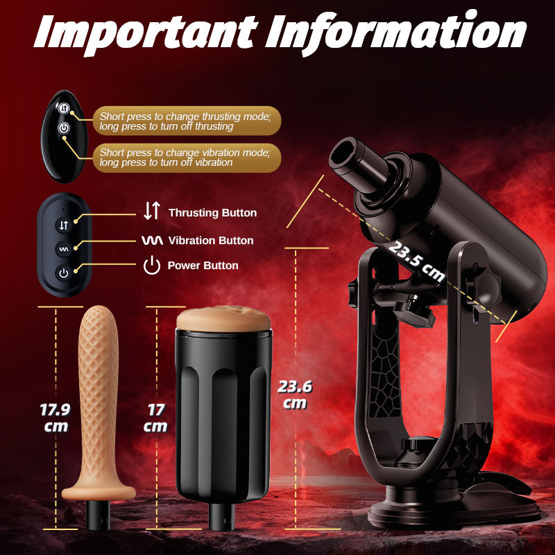 ThrustMax - Hands Free Use Cupsland Fully Automatic Masturbation Cup (with stand) Dildos