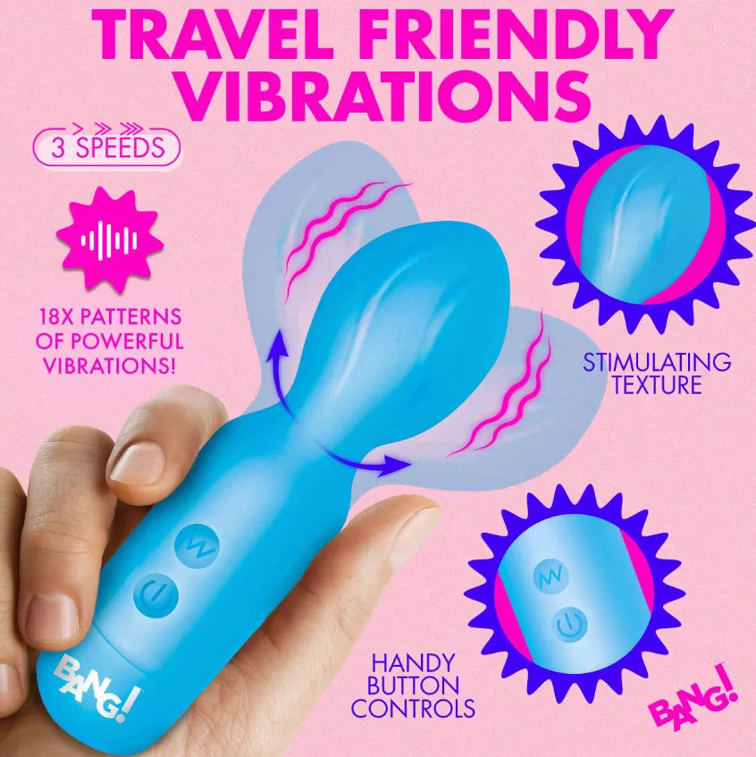 Bang! Silicone Mini Wand – Rechargeable 18-Function Vibrator