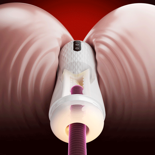 Phantom - 3-in-1 Suction + Vibration + 40℃ Warmth Trilingual Voice Blowjob Stroker Masturbation Cup