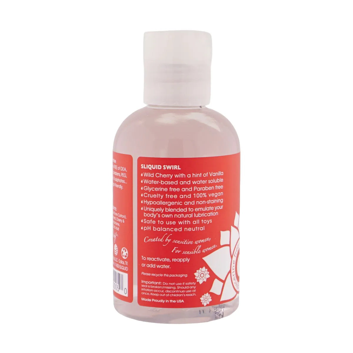 Sliquid Naturals Swirl – Flavored Water-Based Lubricant 4.2 Fl Oz