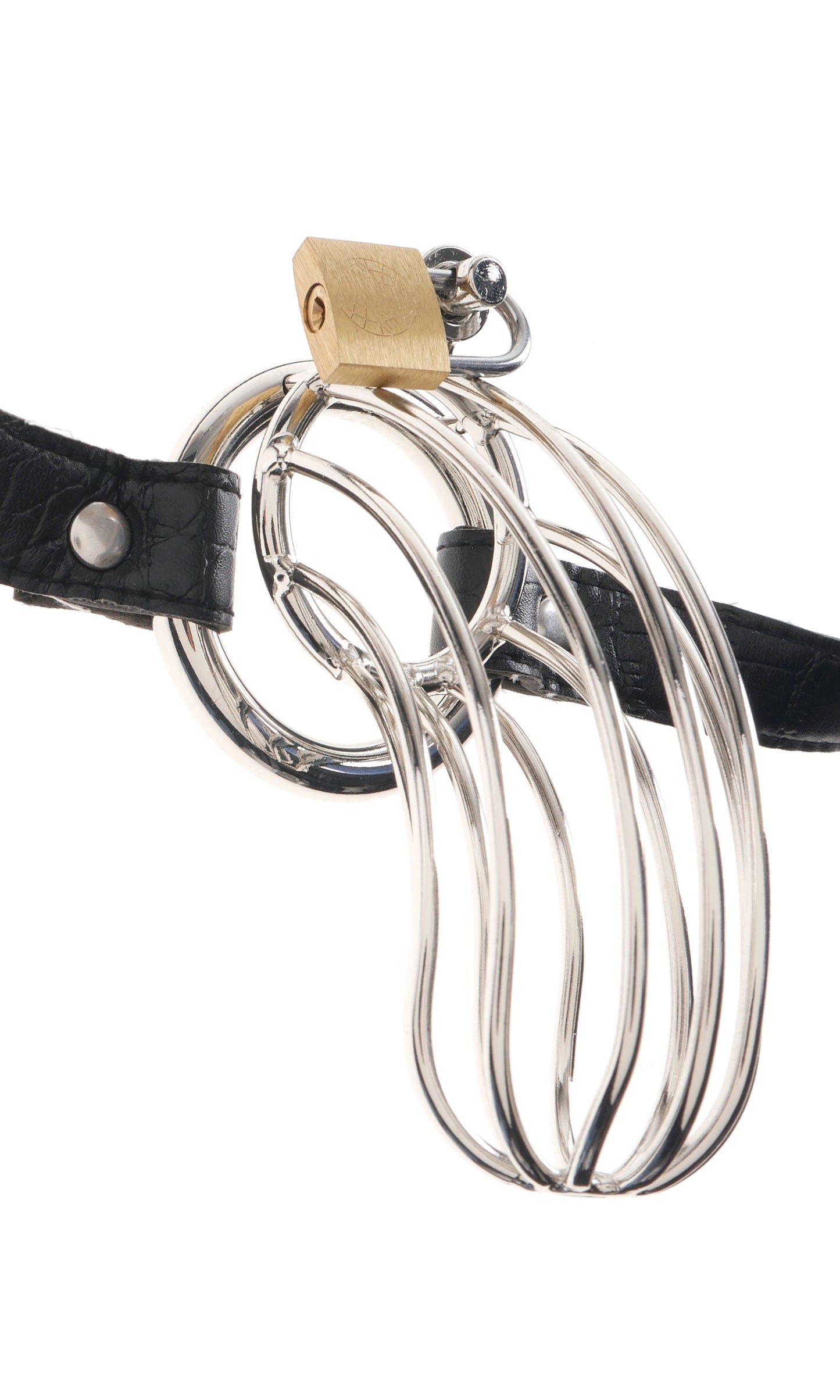 Fetish Fantasy Extreme Prisoner Steel Cock Cage Chastity Device