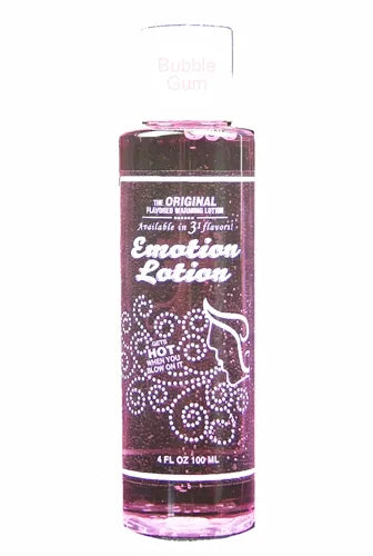 Emotion Lotion – Water-Based Warming Flavored Lotion 4 Fl Oz