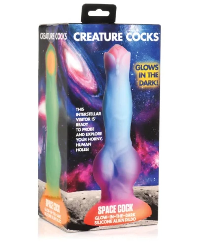 Creature Cocks Glow in the Dark Silicone Alien Dildo