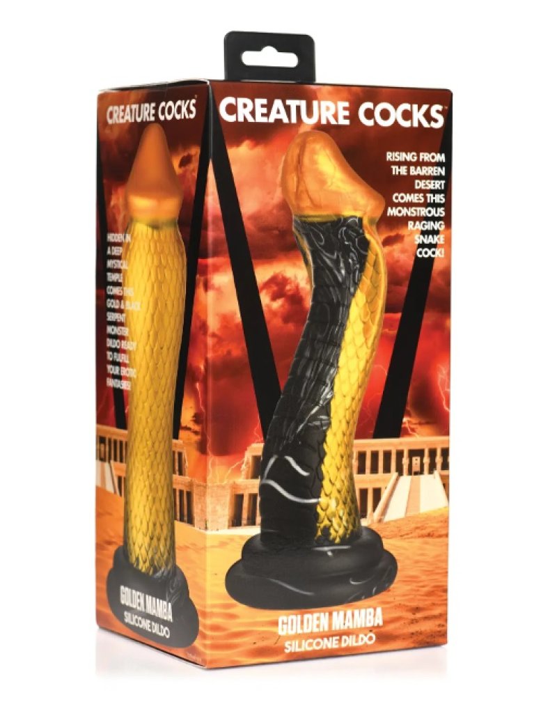 Creature Cocks Golden Mamba – Silicone Dildo