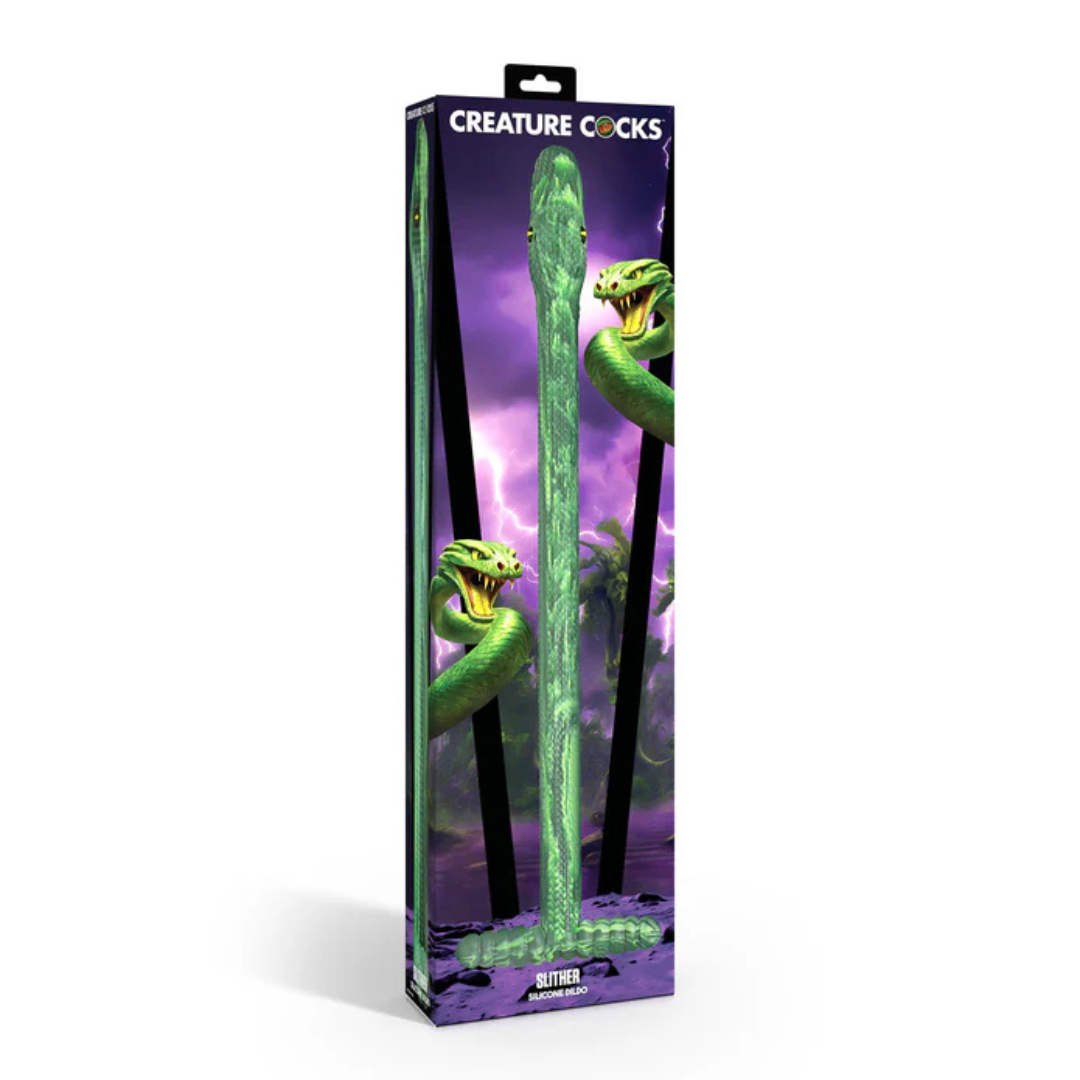 Creature Cocks Slither (Bright Green) Silicone Dildo