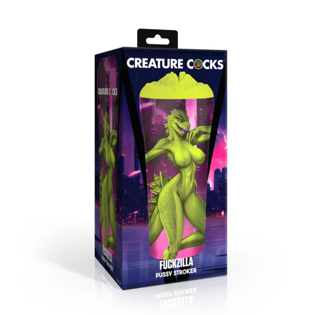 Creature Cocks Fuckzilla (Green) – Textured Pussy Stroker