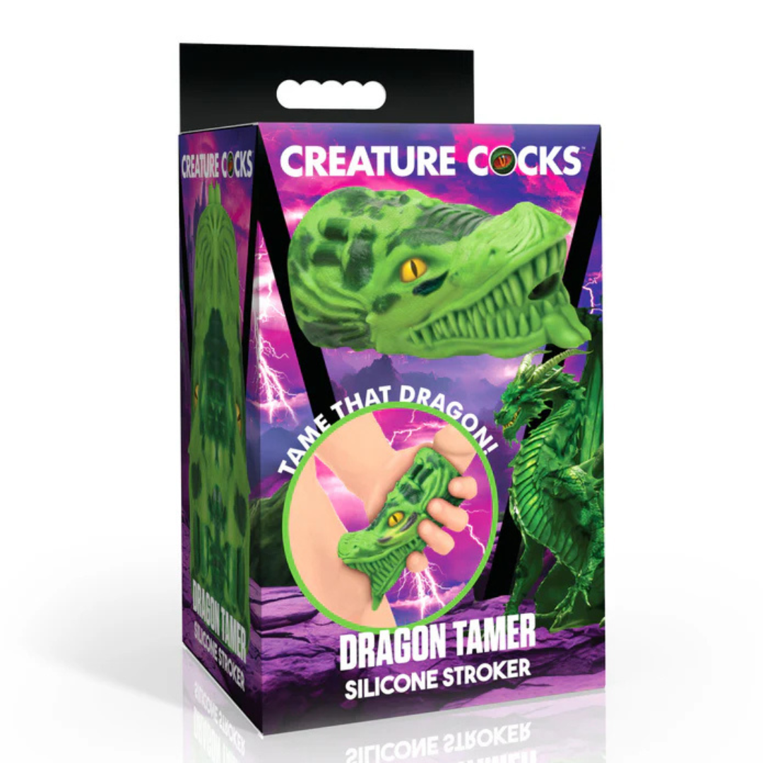 Creature Cocks Dragon Tamer (Green) – Silicone Stroker