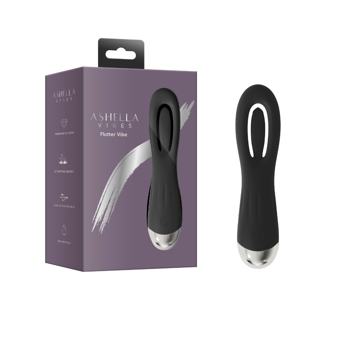 Ashella Vibes Flutter Vibe – Compact Petite Vibrator with 10 Modes