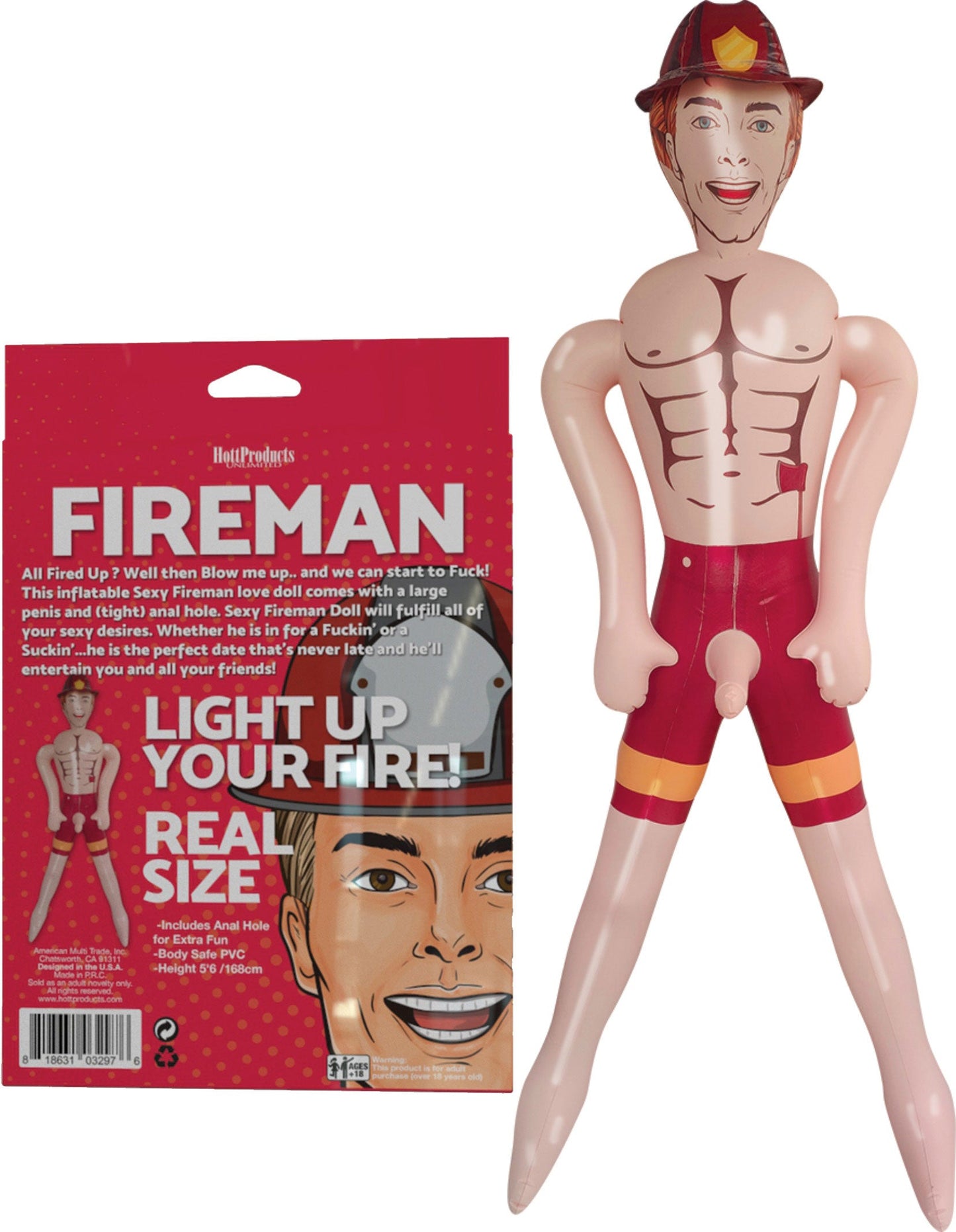 Fireman Inflatable Doll
