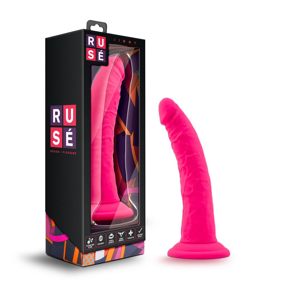 Ruse Jimmy Hot Pink Dildo 7 Inch Insertable Length