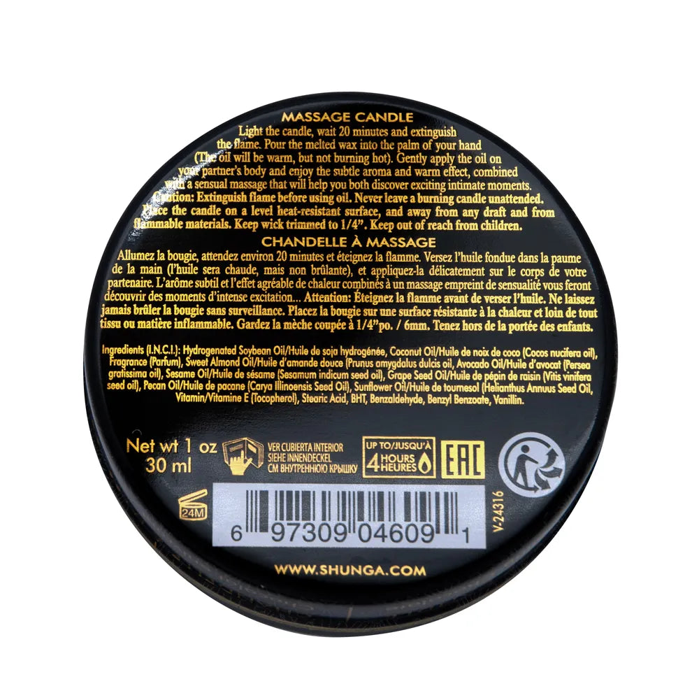 Mini Massage Candle – Soy-Based Intimate Massage Oil and Ambiance Candle
