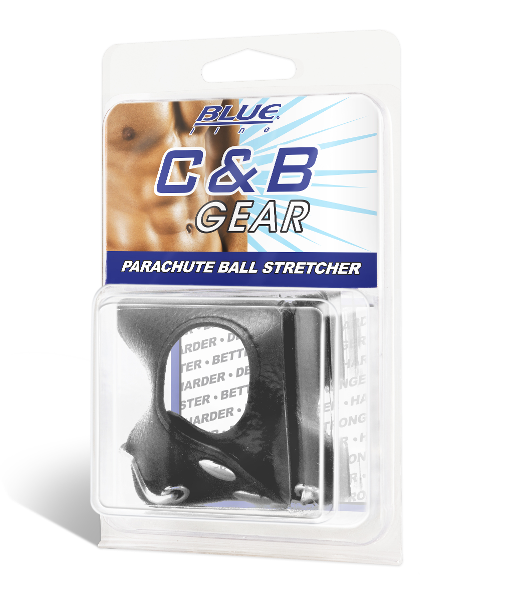 Blue Line 3.5 Inch Parachute Ball Stretcher Black