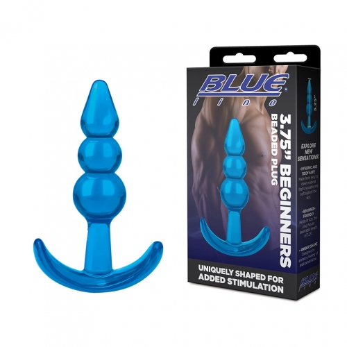 Blue Line 3.75 Inch Beginners Blue Beaded Plug with Tapered Tip and Flared Base