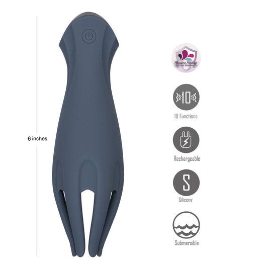 Maia Leo – USB Rechargeable Penis Head Tickler Vibrator > Sex Toys For Men > Masturbators > Vibrating