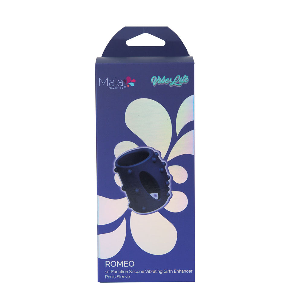 Maia Romeo USB Rechargeable Vibrating Girth Enhancer Sleeve – Compact 5.1 cm Sleeve
