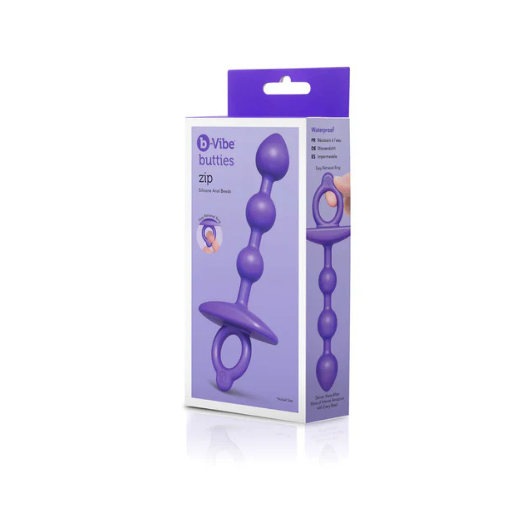 b-Vibe Butties Zip Silicone – Slim Silicone Anal Beads
