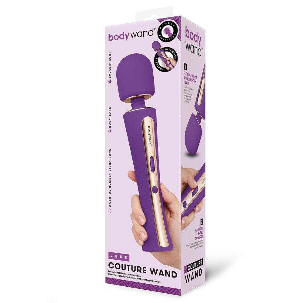 Bodywand Luxe Couture Wand – Splashproof USB Rechargeable 28.2 cm Massage Wand