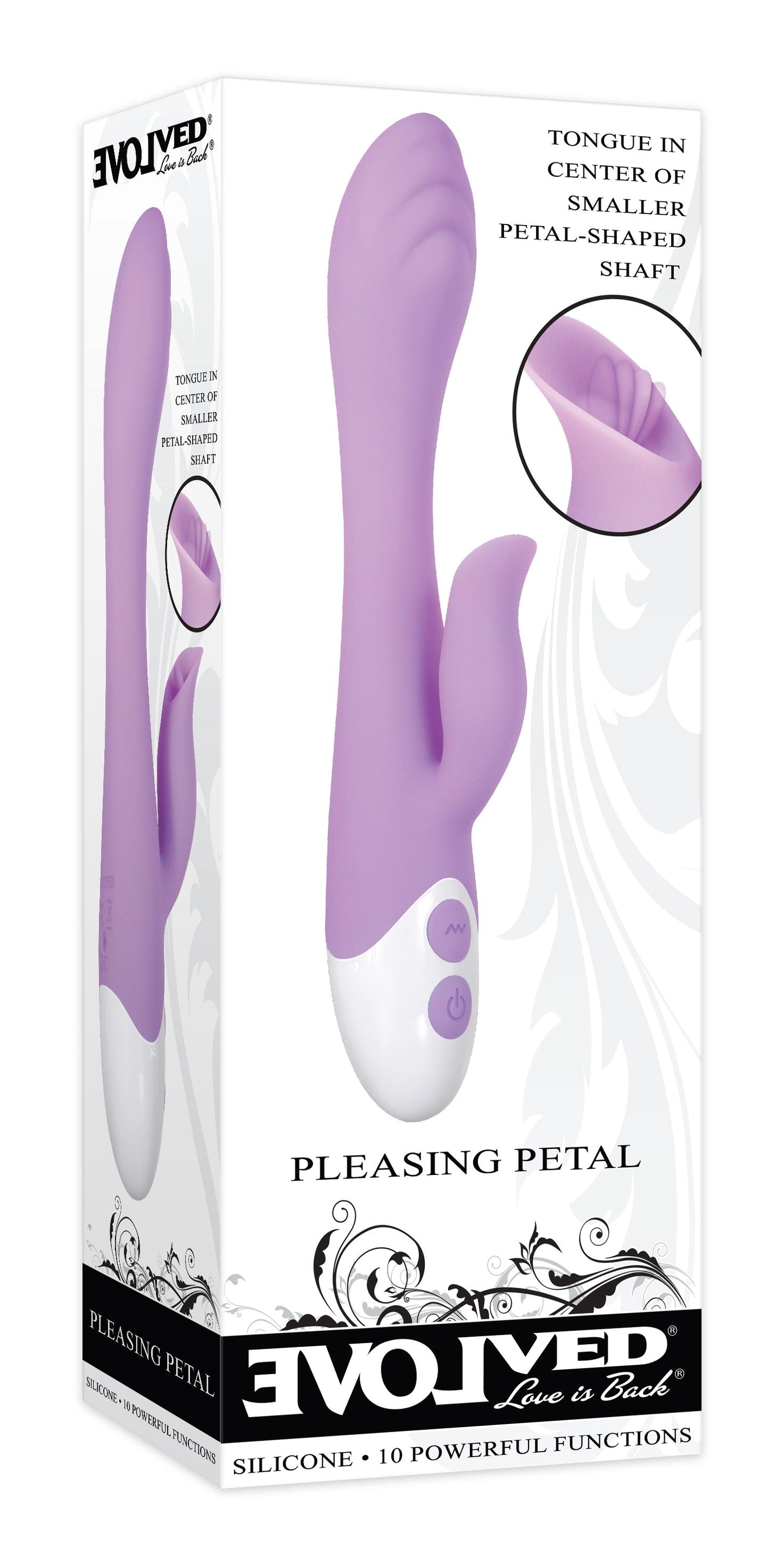 Evolved PLEASING PETAL Lilac 19.7 cm Rabbit Vibrator