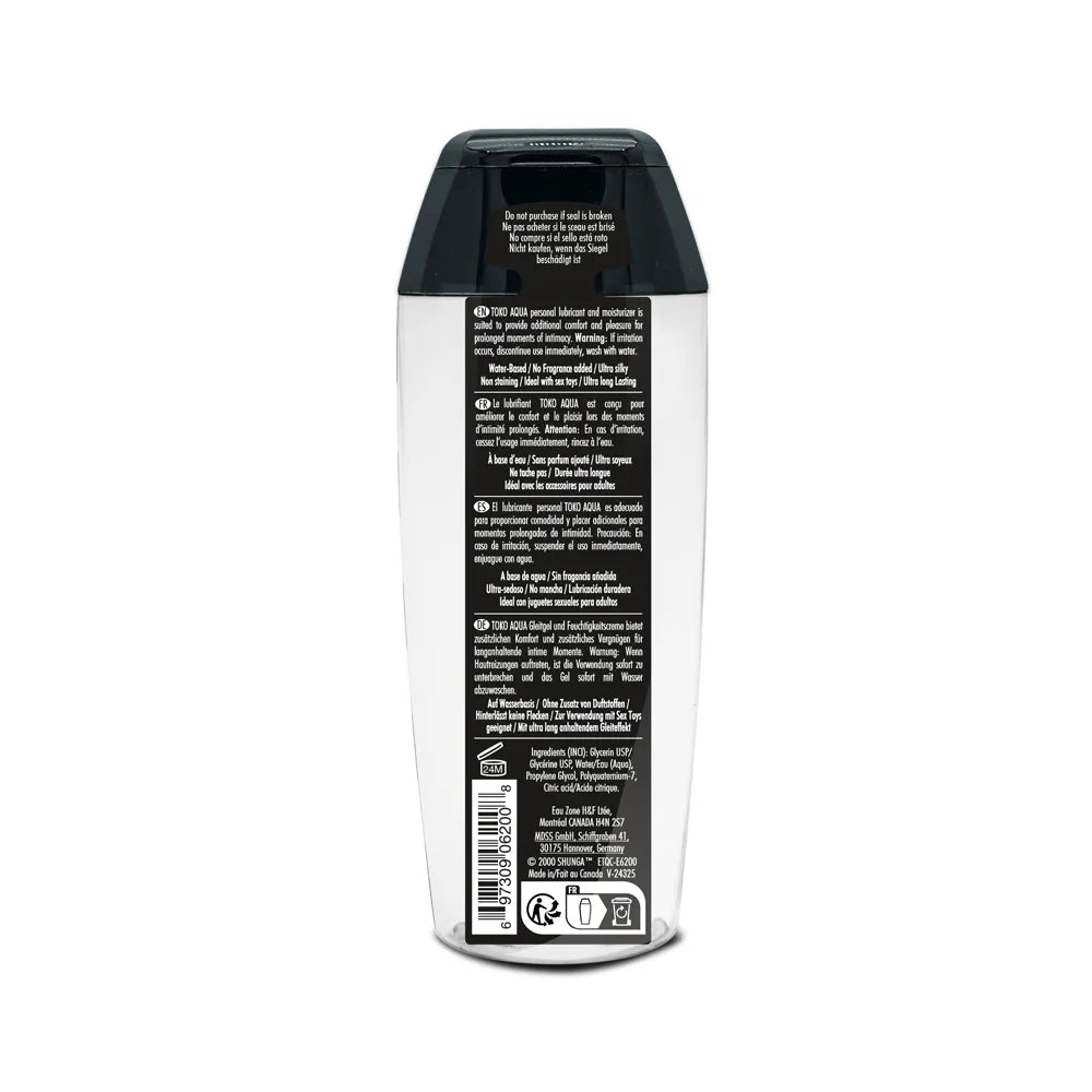 Toko Aqua Personal Lubricant – All-Purpose Sensual Lubricant 5.5 Fl Oz