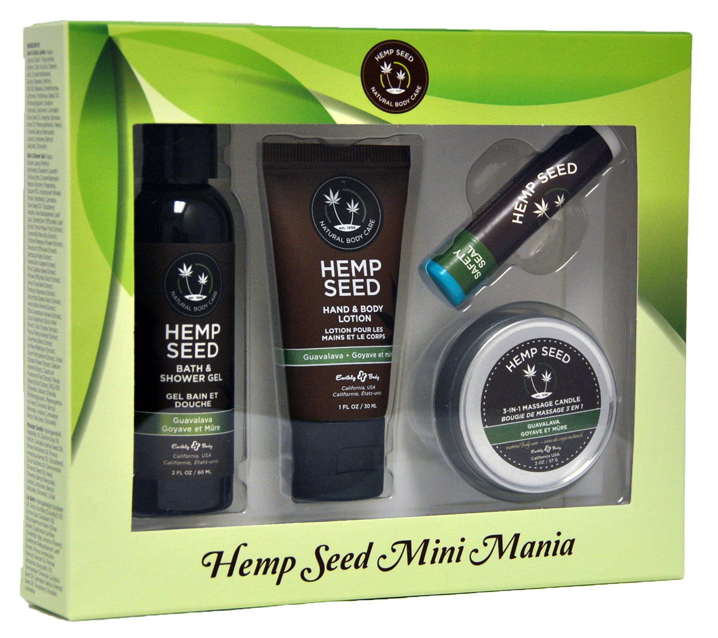 Hemp Seed Mini Mania Guavalava Lotion Kit 4 Piece Set