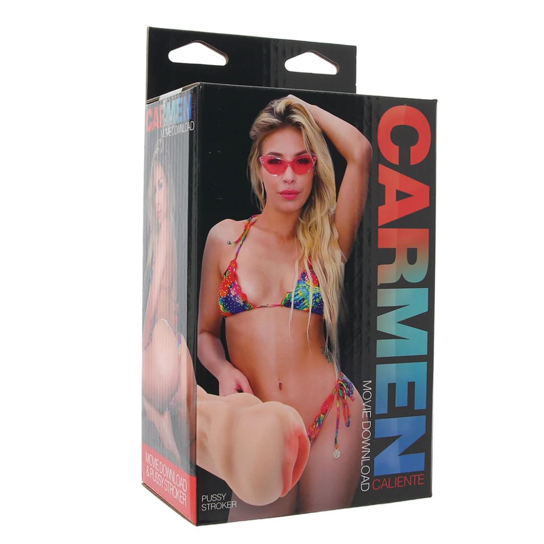 Carmen Caliente Realistic Pussy Stroker with Movie Download