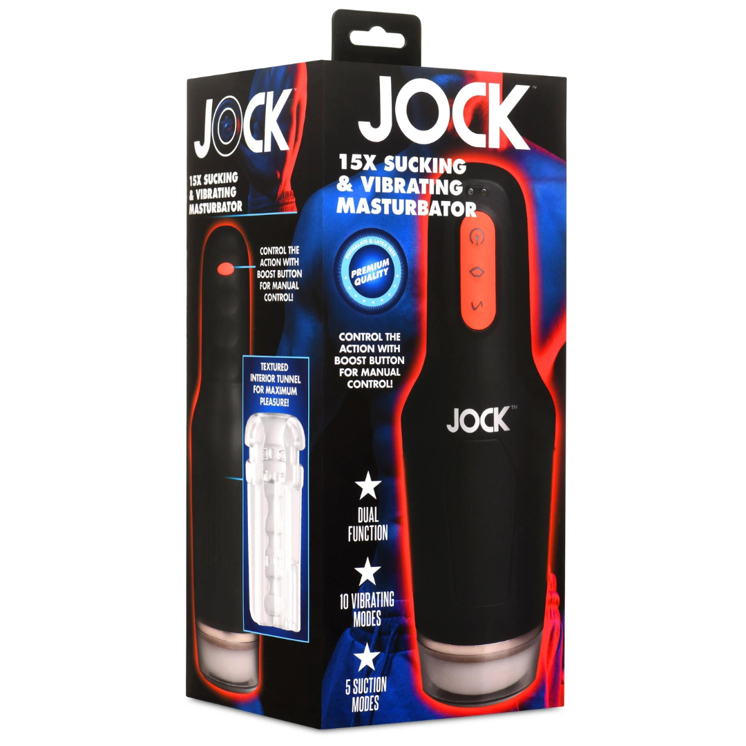Jock 15X Sucking and Vibrating Masturbator