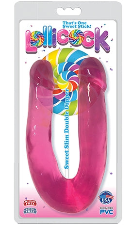 Lollicock Sweet Slim Double Dipper Cherry Pink Ultra Premium PVC Tapered U-Shape Design