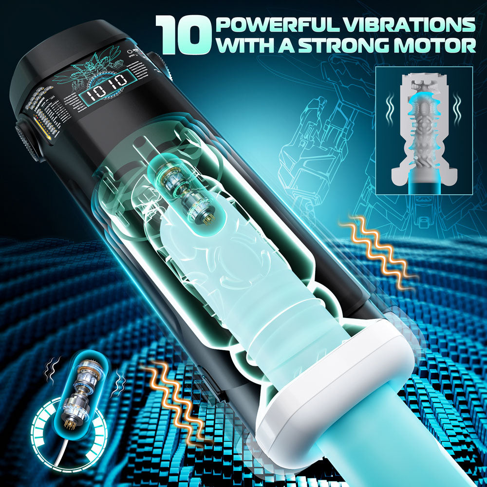 Cyberskin B-Titan Thrusting and Vibrating Auto Masturbator with Heater