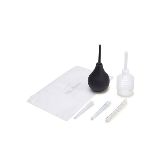 CleanScene 7 Piece Anal Douche Set – Flexible Tip Head 225 ml Capacity