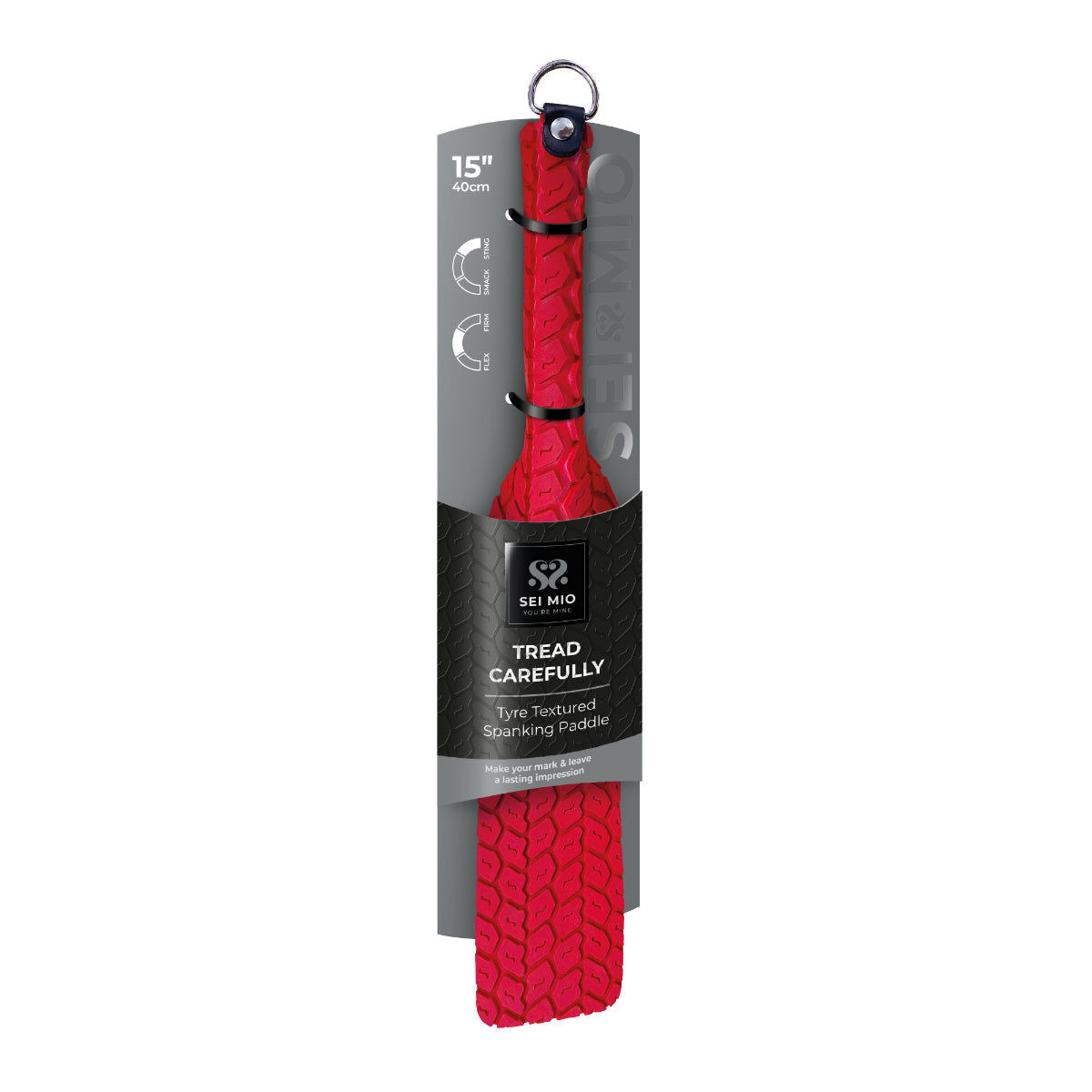 Tyre Paddle Large Red - Double-Sided Vegan Spanking Tool