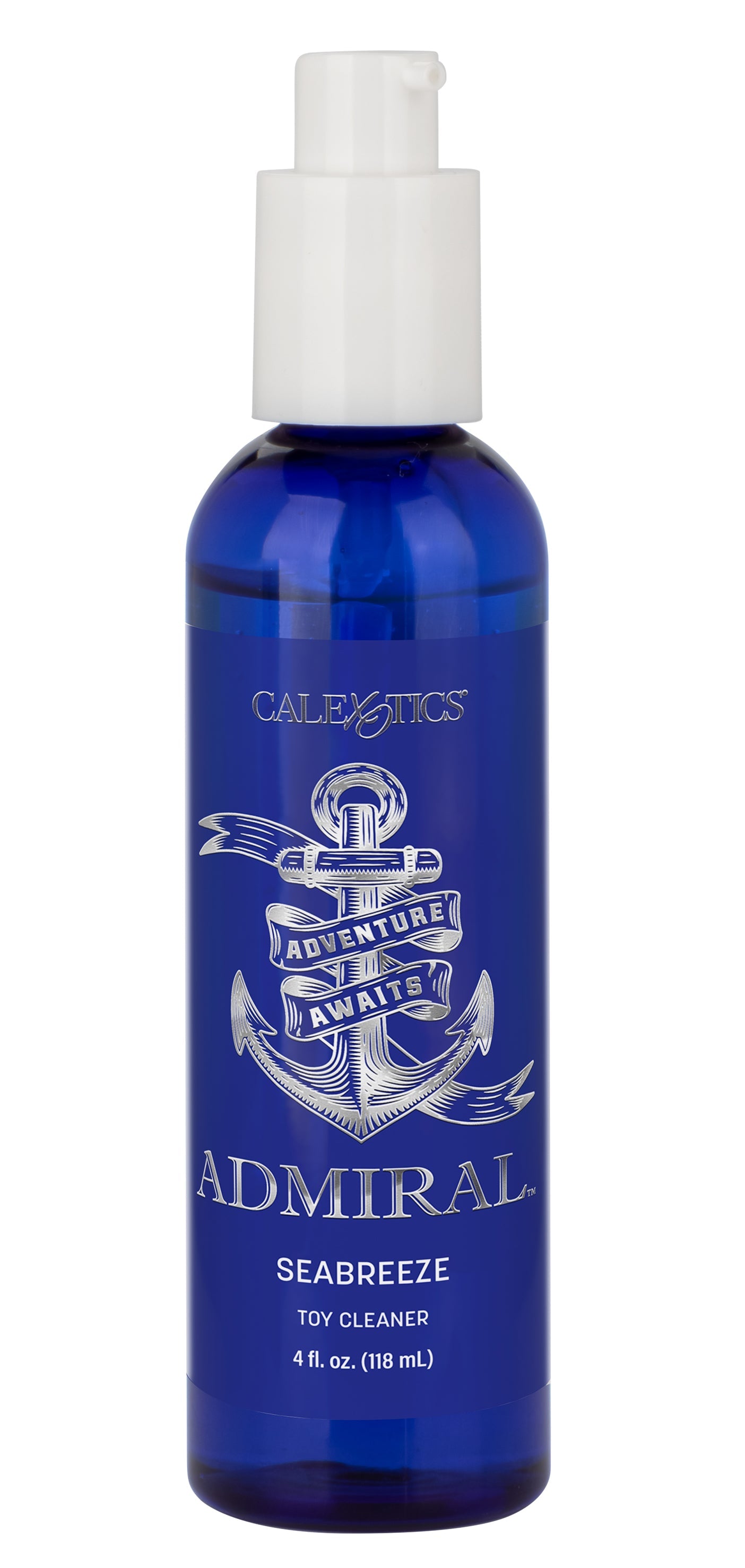 Admiral Seabreeze Toy Cleaner Blue Bottle 4 fl. oz with Pump Spray
