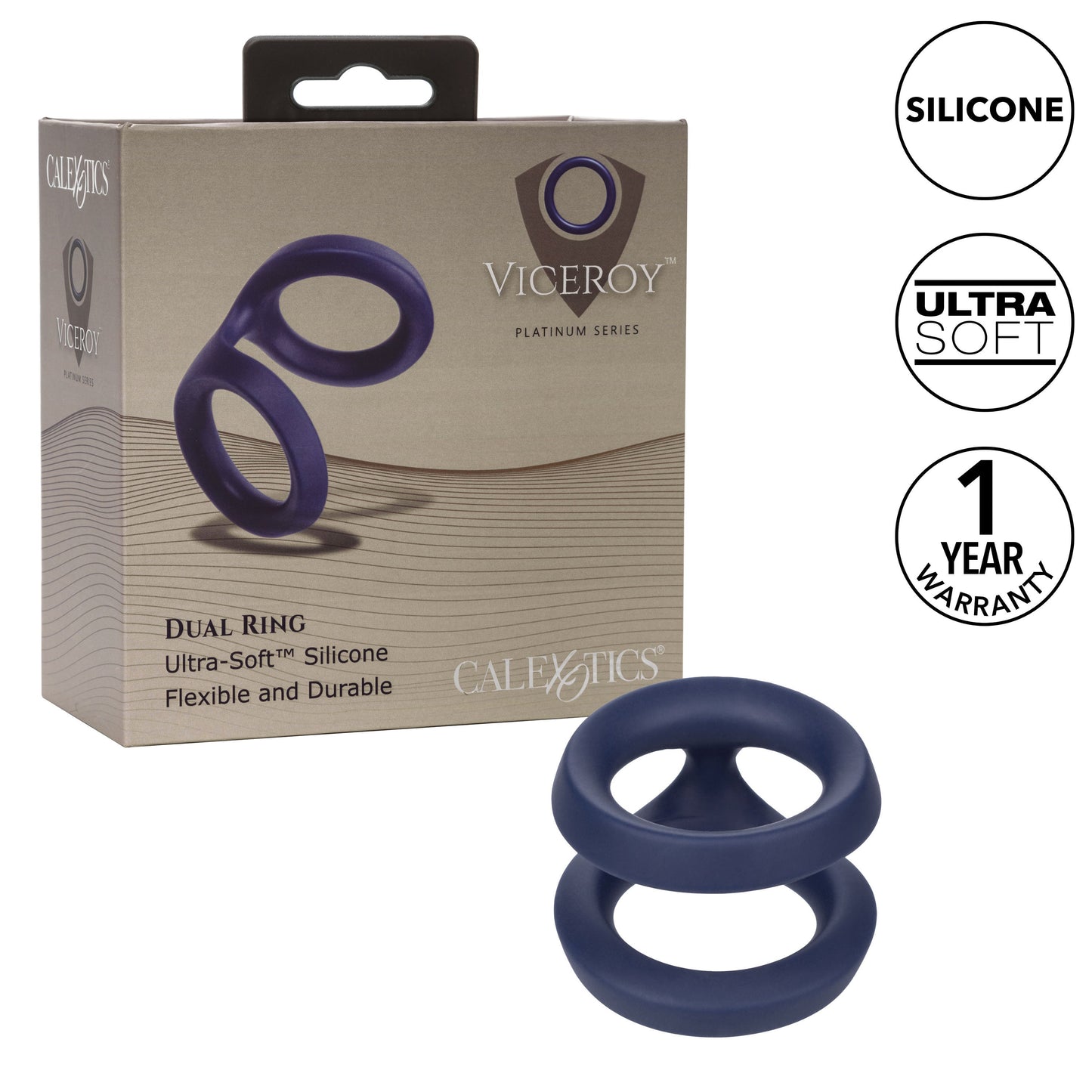 Viceroy Dual Silicone Cock Ring For Enhanced Stamina