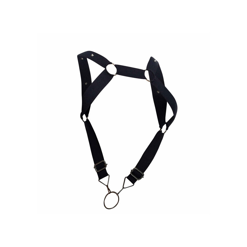 Dungeon Straight Back Harness With Cock Ring – Adjustable Harness