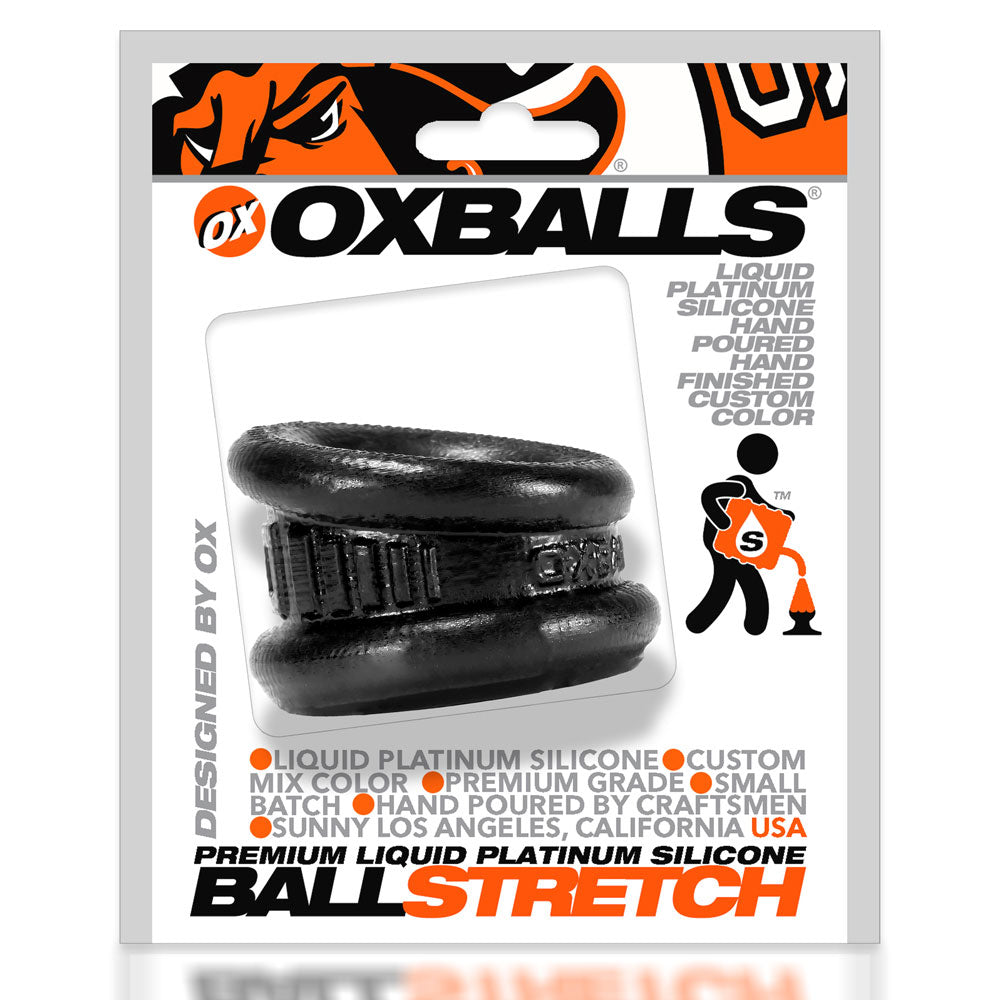 Neo Short Ballstretcher in Black Silicone