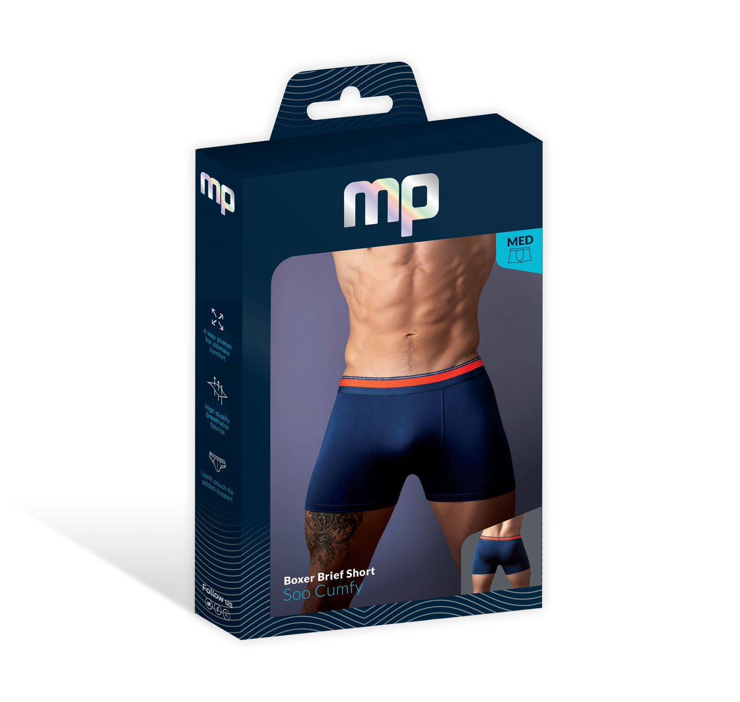 Soo Cumfy Boxer Brief – Moisture-Wicking Men's Underwear Medium