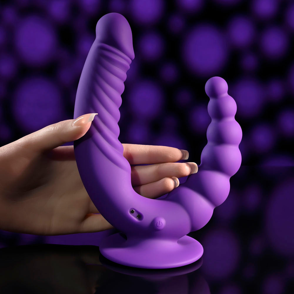 Evolved The Rider Double Ended Vibrator Purple