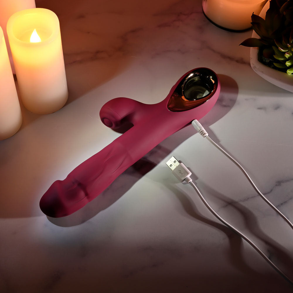 Evolved Bursting With Pleasure – 25.4 cm USB Rechargeable Dual Vibrator