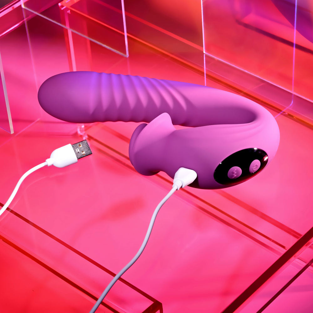 Evolved Deep Ecstasy – USB Rechargeable 16.5cm Thrusting Vibrator