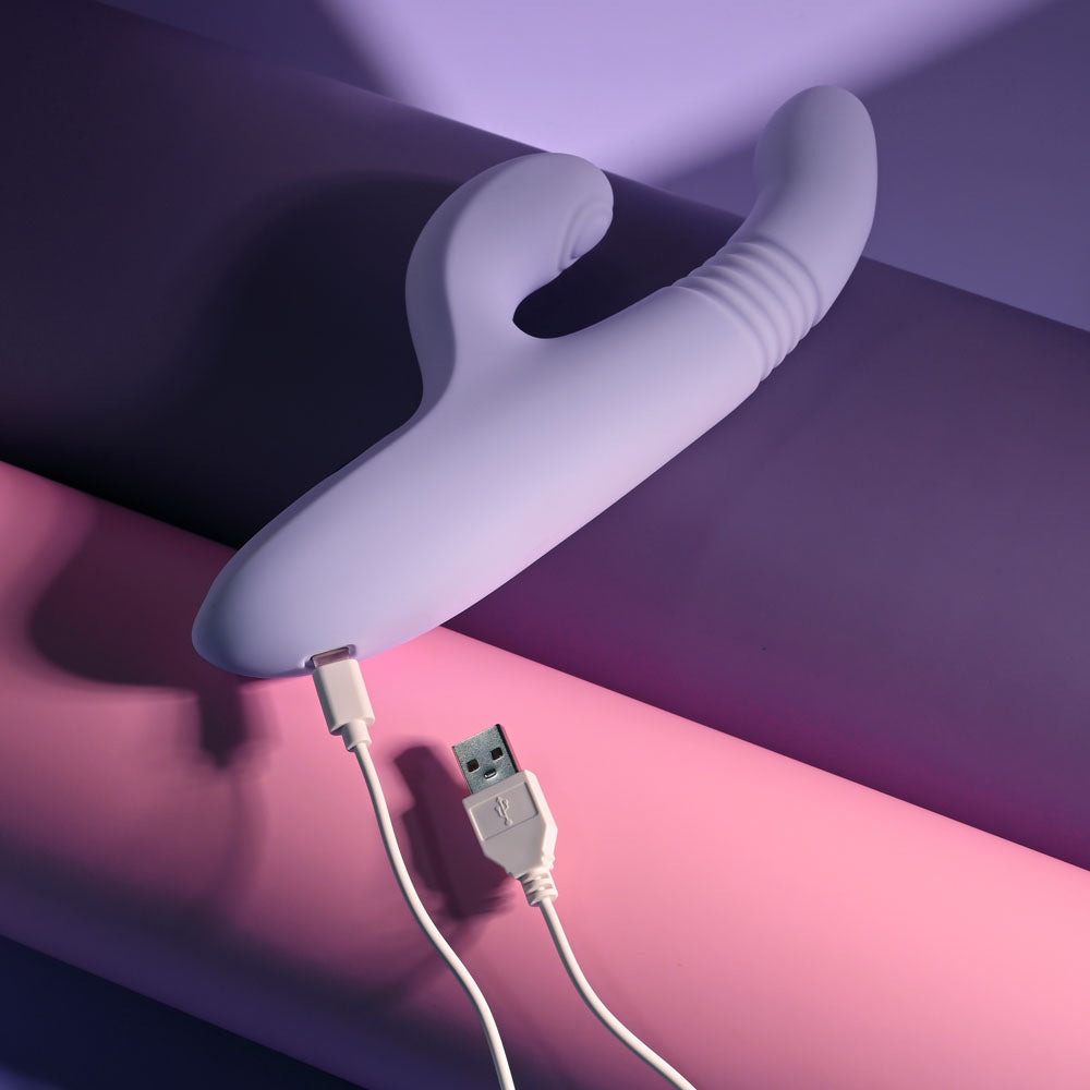 Evolved Pep Talk – USB Rechargeable Thrusting Vibrator with Clitoral Stimulator