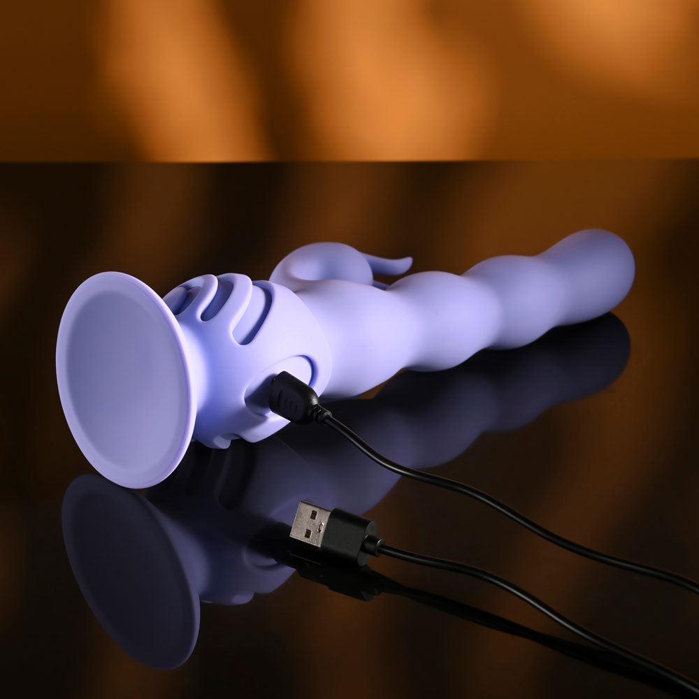 Evolved Wiggly Bunny – USB Rechargeable Rabbit Vibrator with Suction Base