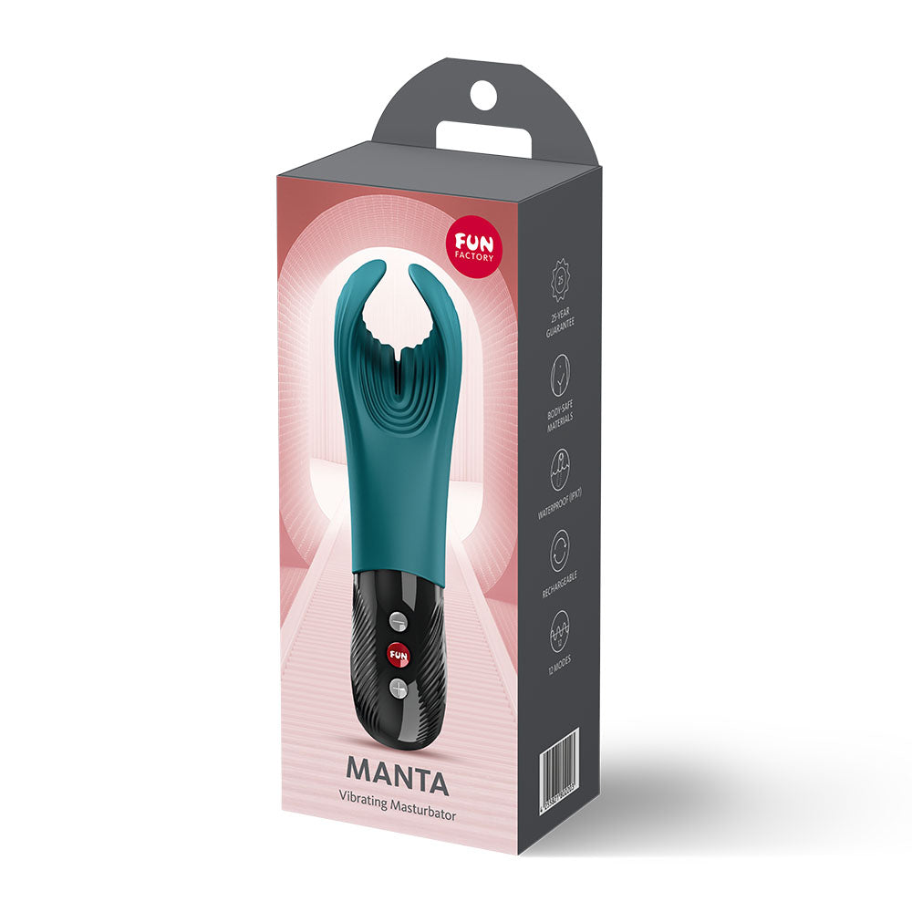 Manta Vibrating Masturbator (Bottle Green) – Powerful Vibrations Masturbator