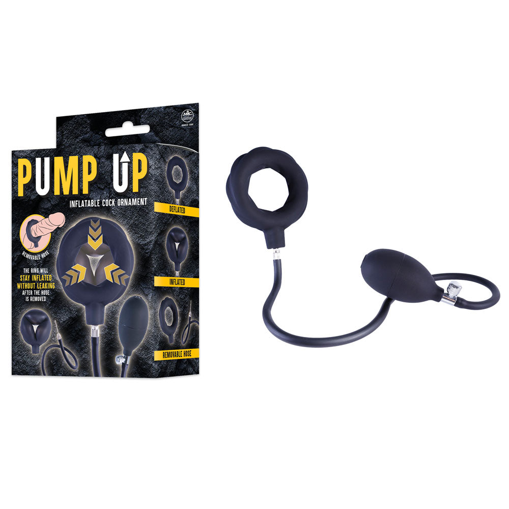 Pump Up Inflatable Cock Ring – Customizable Erection Support Ring