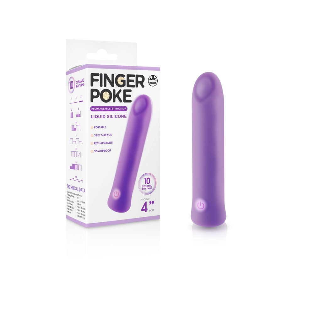 Rechargeable Stimulator – 4 Inch Liquid Silicone Body-Safe Stimulator