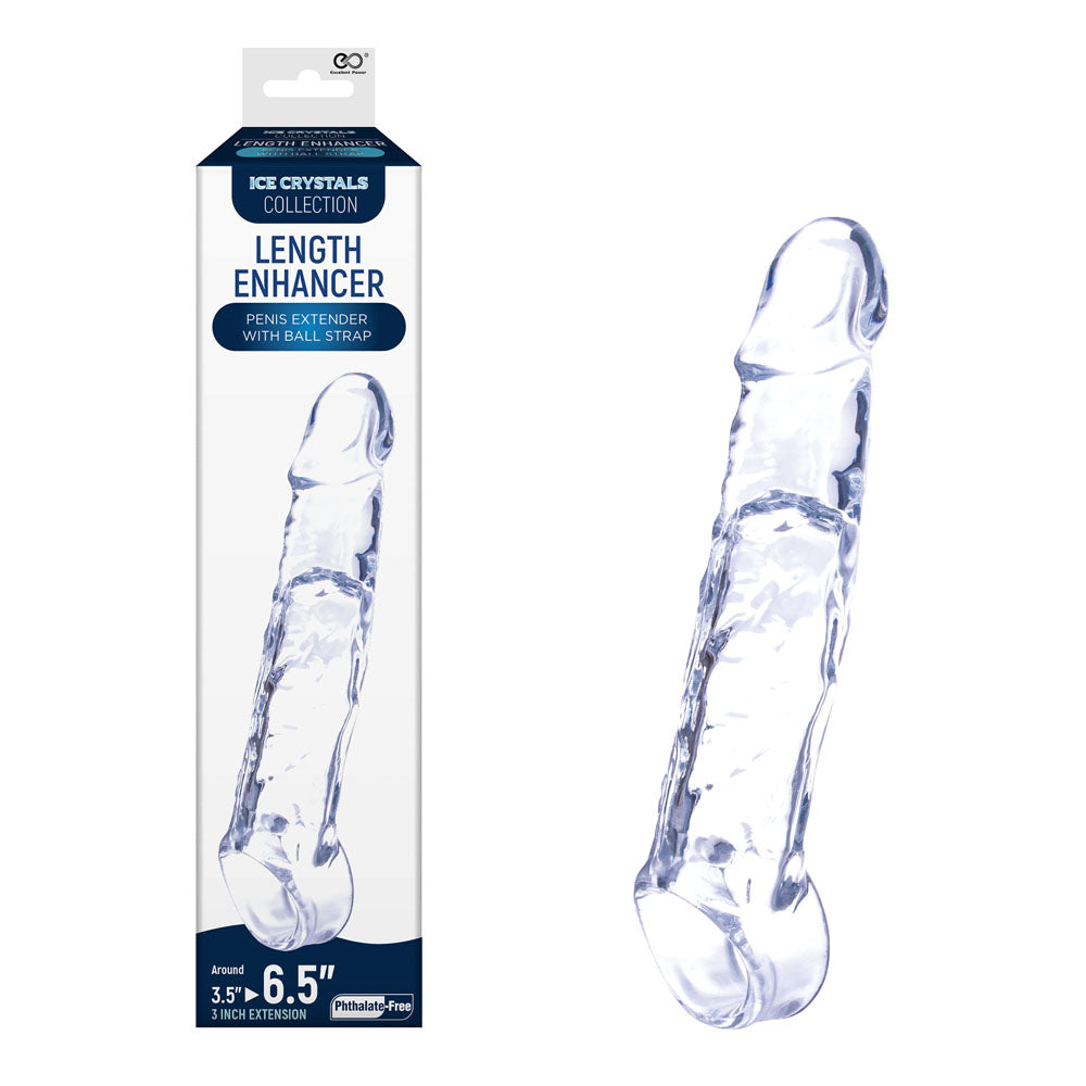 Ice Crystals 3 Inch Length Enhancer Penis Extension Sleeve