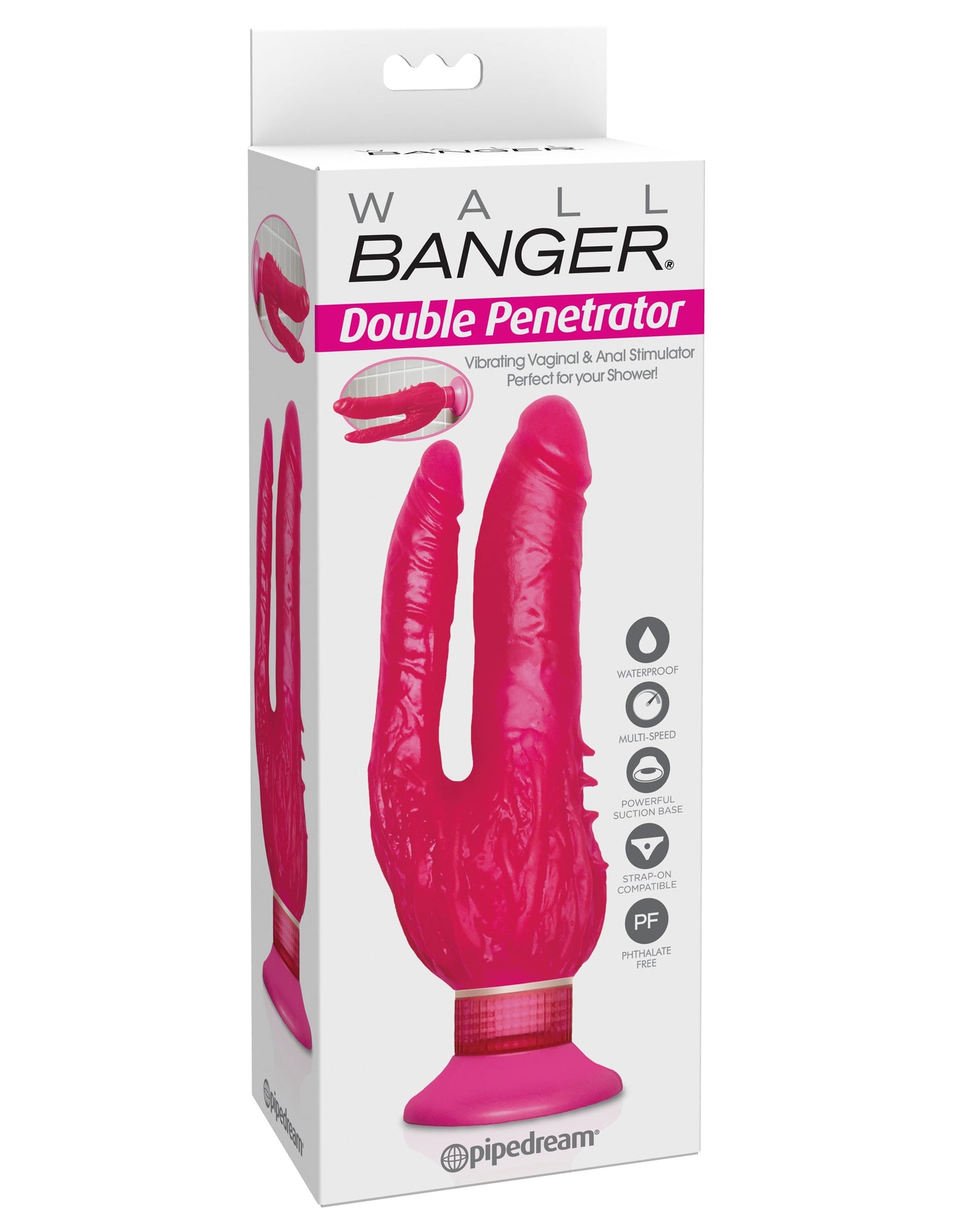 Wall Bangers Double Penetrator Vibrating Suction Cup