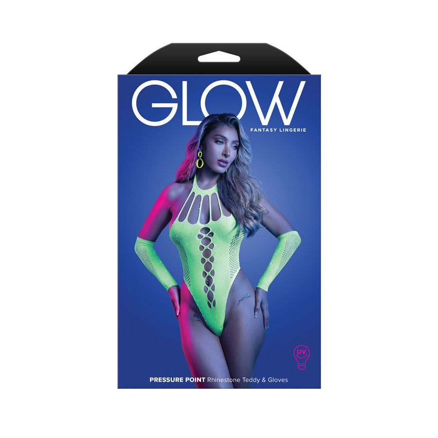 Glow Pressure Point Teddy (Neon Green) – Glow in the Dark Lingerie
