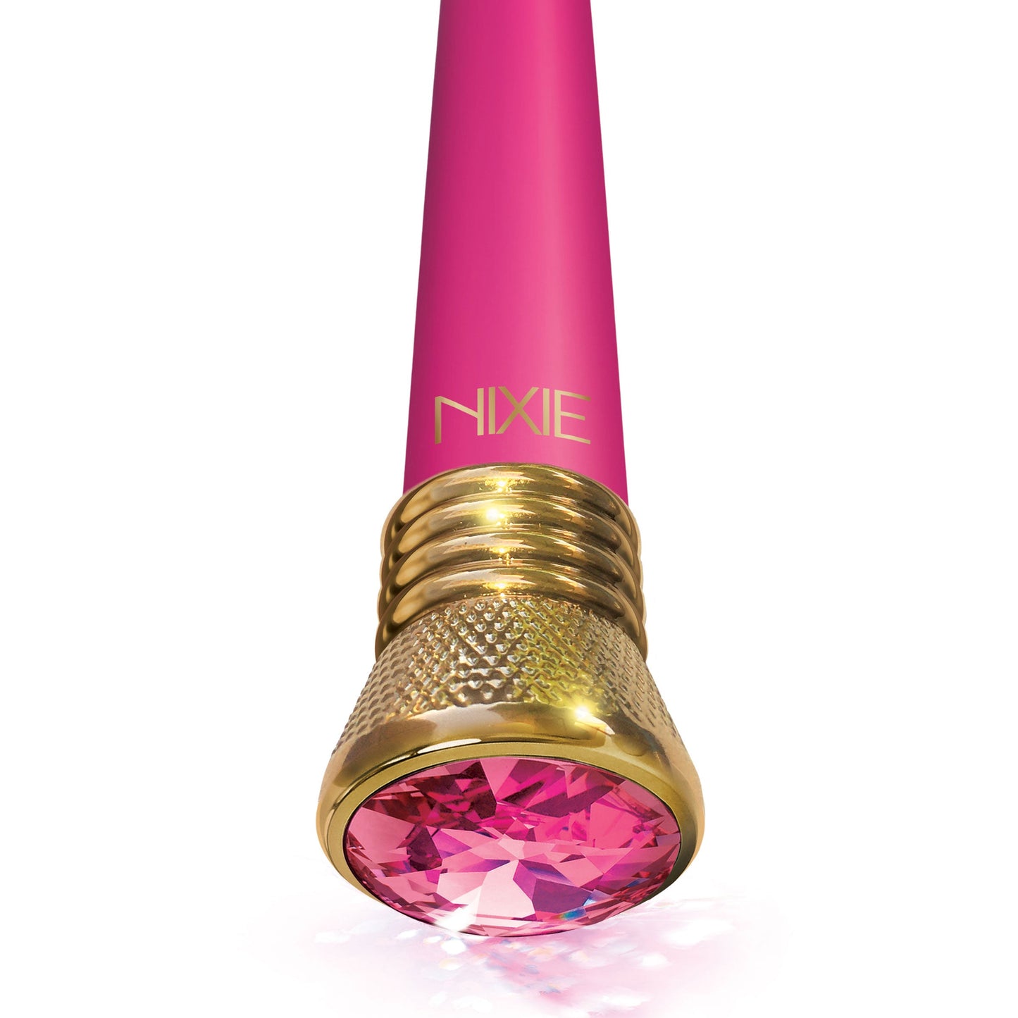 Nixie Jewel Satin G Vibe Pink Tourmaline 7 Inch Waterproof Multi-Speed Vibrator