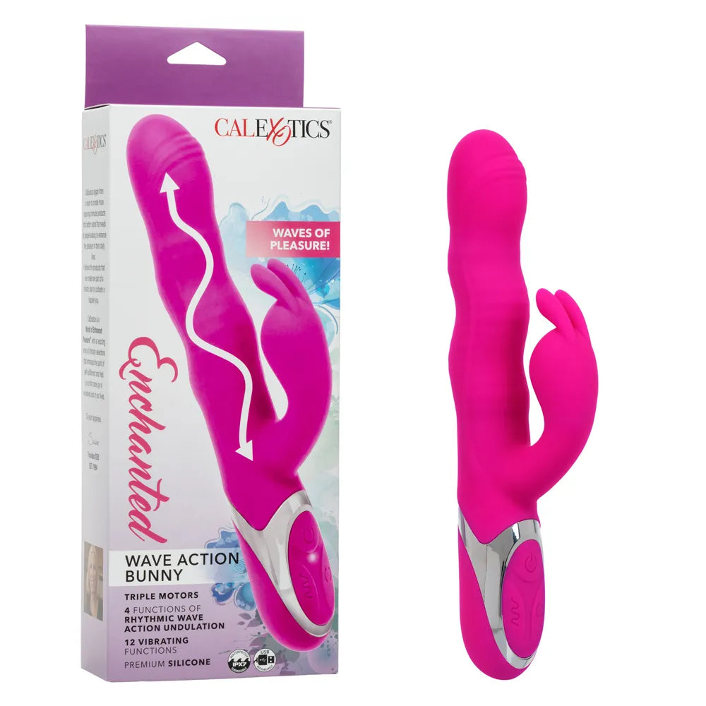 Enchanted Wave Action Bunny (Pink) – Dual Motor Rabbit Vibrator