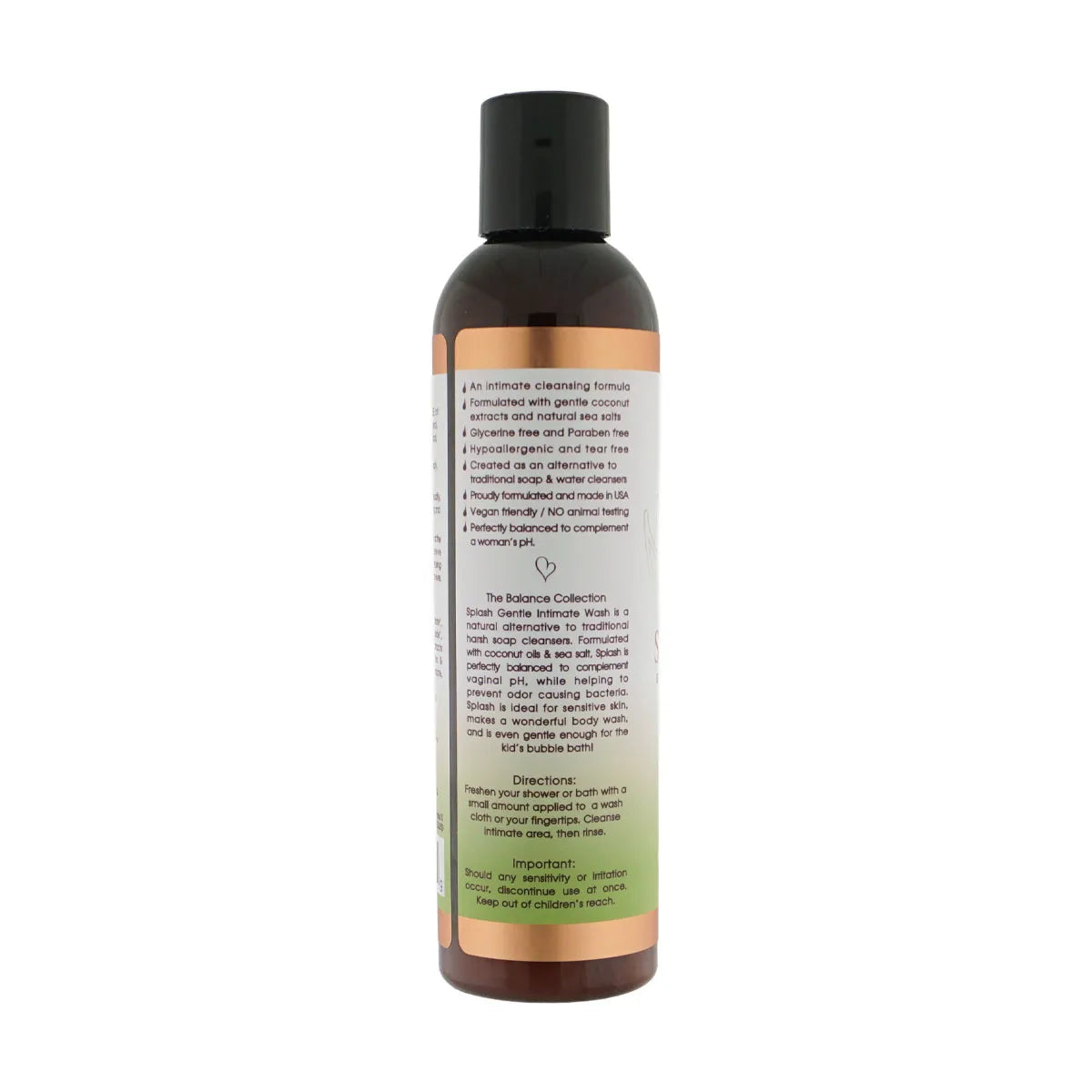 Balance Splash Intimate Cleanser – 8.5 Fl. Oz. Feminine Hygiene Cleanser